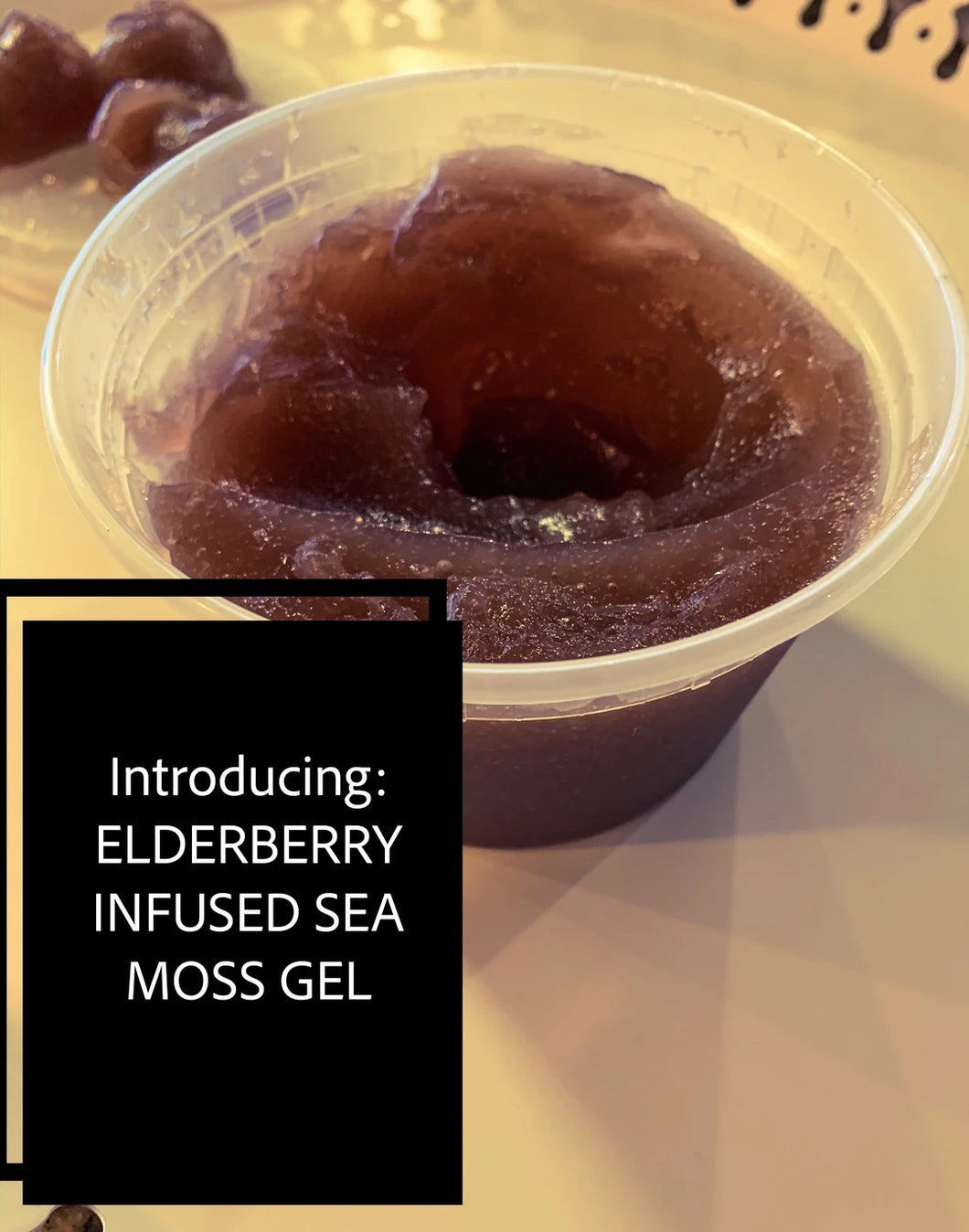 Elderberry sea moss gel